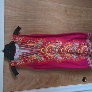 New York & Company Pink and Orange Dress.